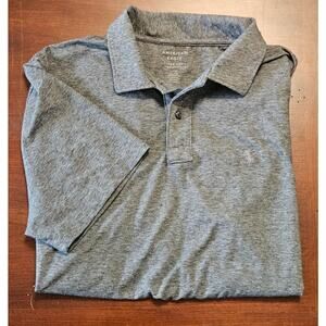 American Eagle Polo Shirt – Men’s Large – Heather Gray – Excellent Condition